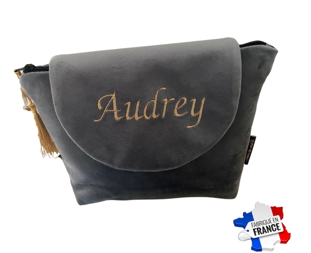 Trousse maquillage makeup faite main Audrey